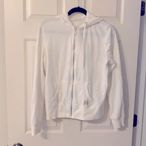 White Victoria’s Secret zip-up hoodie angel wings